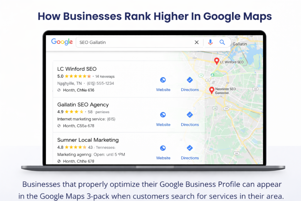 How Businesses Rank Higher in Google Maps — SEO Expert Gallatin TN